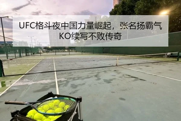 UFC格斗夜中国力量崛起，张名扬霸气KO续写不败传奇